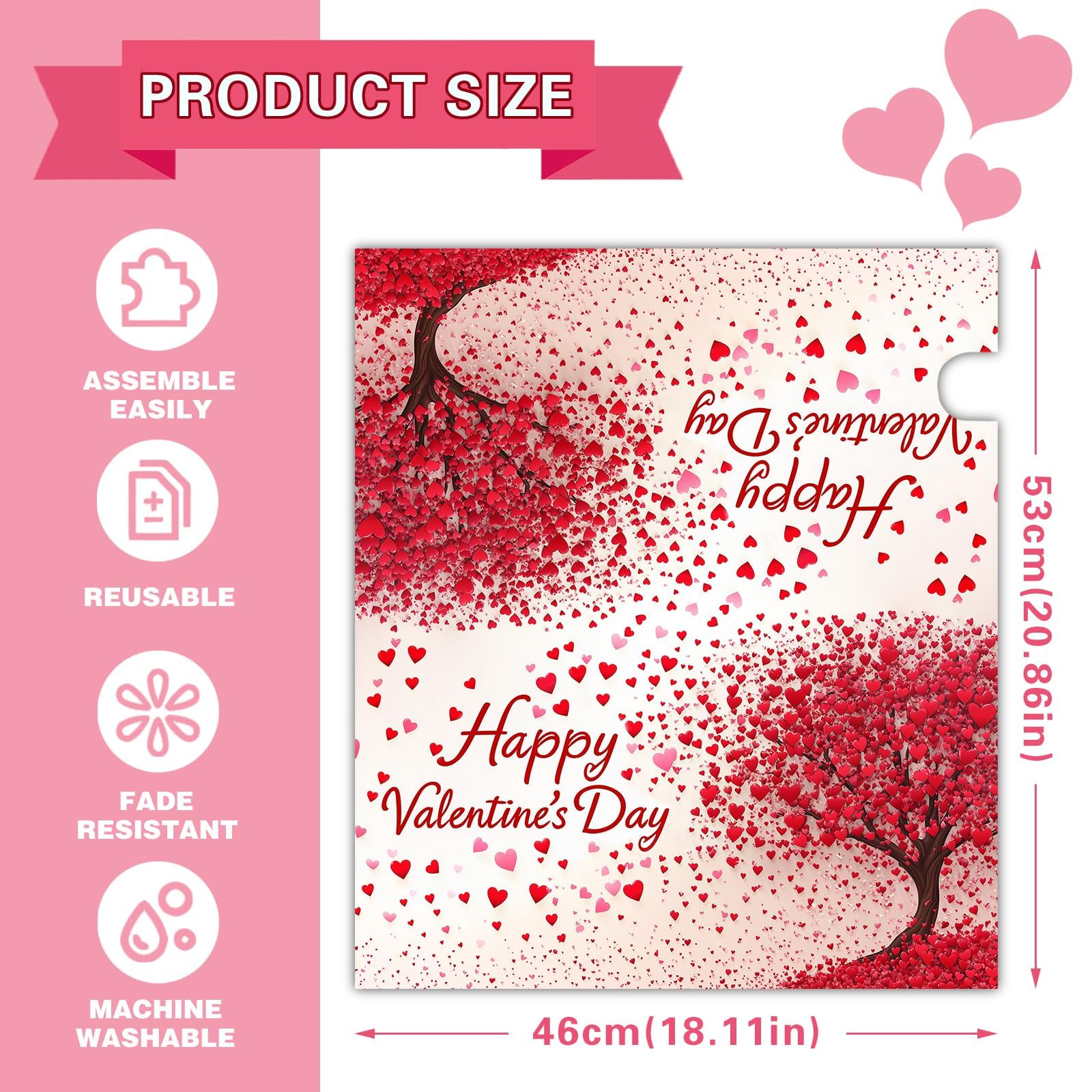 Valentine's Day Magnetic Mailbox Cover - 21