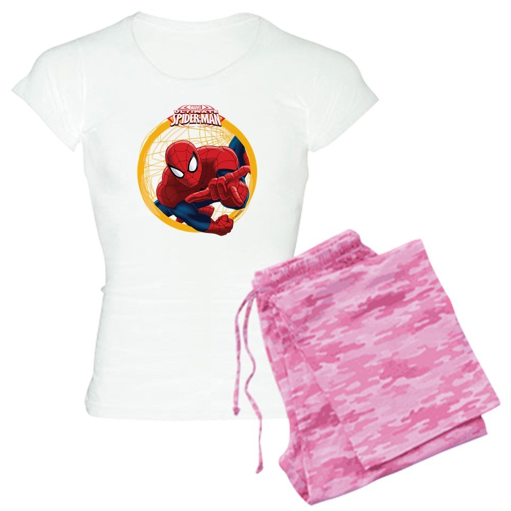 Spiderman Women's Lightweight Pajama Set - Soft Sleepwear for Women & Girls - Perfect for Lounge, Sleepovers & Movie Nights