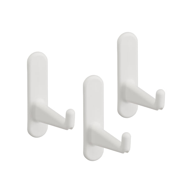 Elfa Board Hook Long (3 Pack) - Heavy Duty Closet Organizer Hooks for Shelving, Storage & Wardrobe - Perfect for Home, Office & Garage Organization
