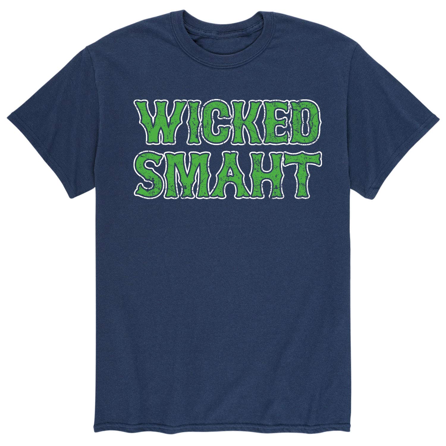 Wicked Smaht Men's Short Sleeve T-Shirt - Funny Boston Slang Graphic Tee - Casual Wear for Everyday & Gifts