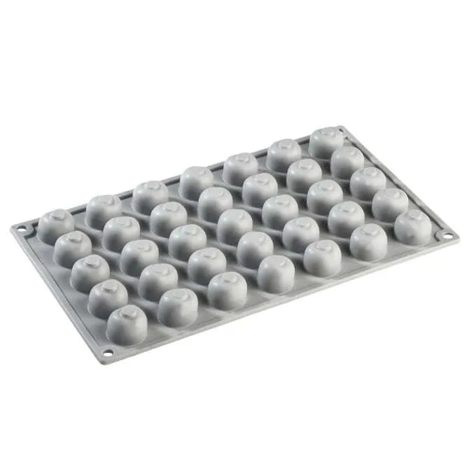35-Piece Cherry Shaped Silicone Mold Set for Baking, Candy, Chocolate, Soap & DIY Crafts - Non-Stick, Flexible & Reusable