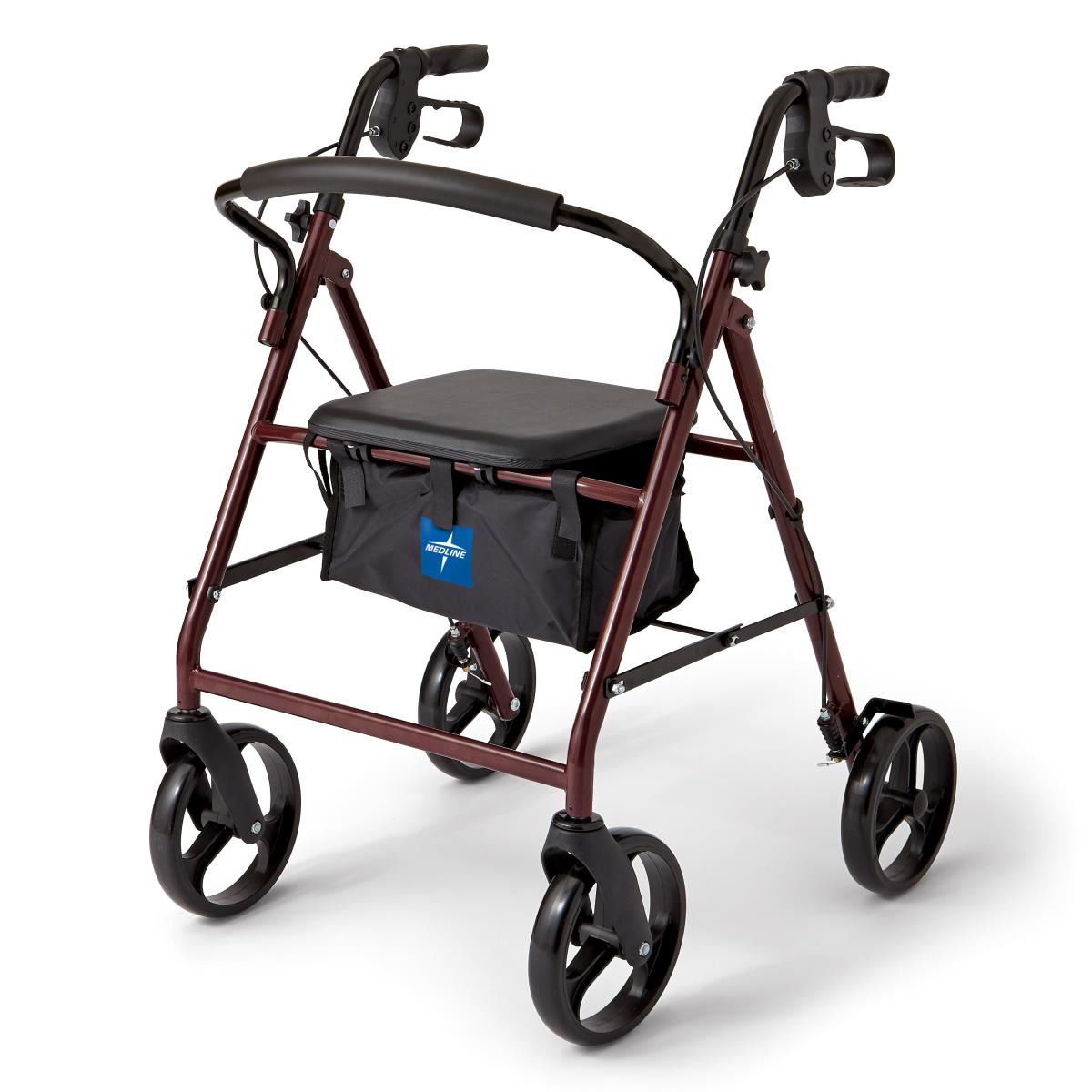 8-Wheel Rollator Walker with Seat and Basket - Lightweight Mobility Aid for Seniors & Adults - Multiple Color Options - Ideal for Indoor & Outdoor Use
