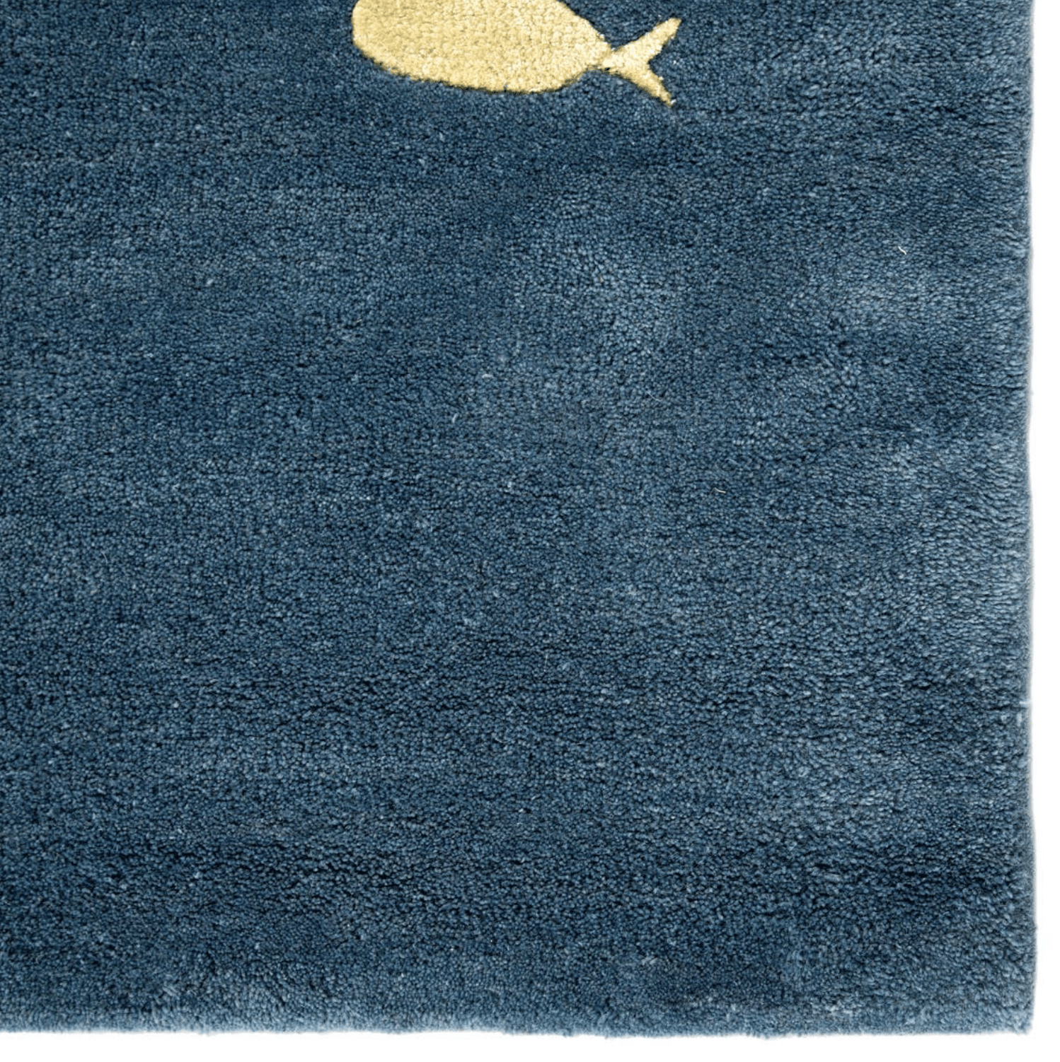 Stylish School of Fish Wool Rug - Soft and Durable Handmade Area Rug for Living Room, Bedroom, or Nursery Decor