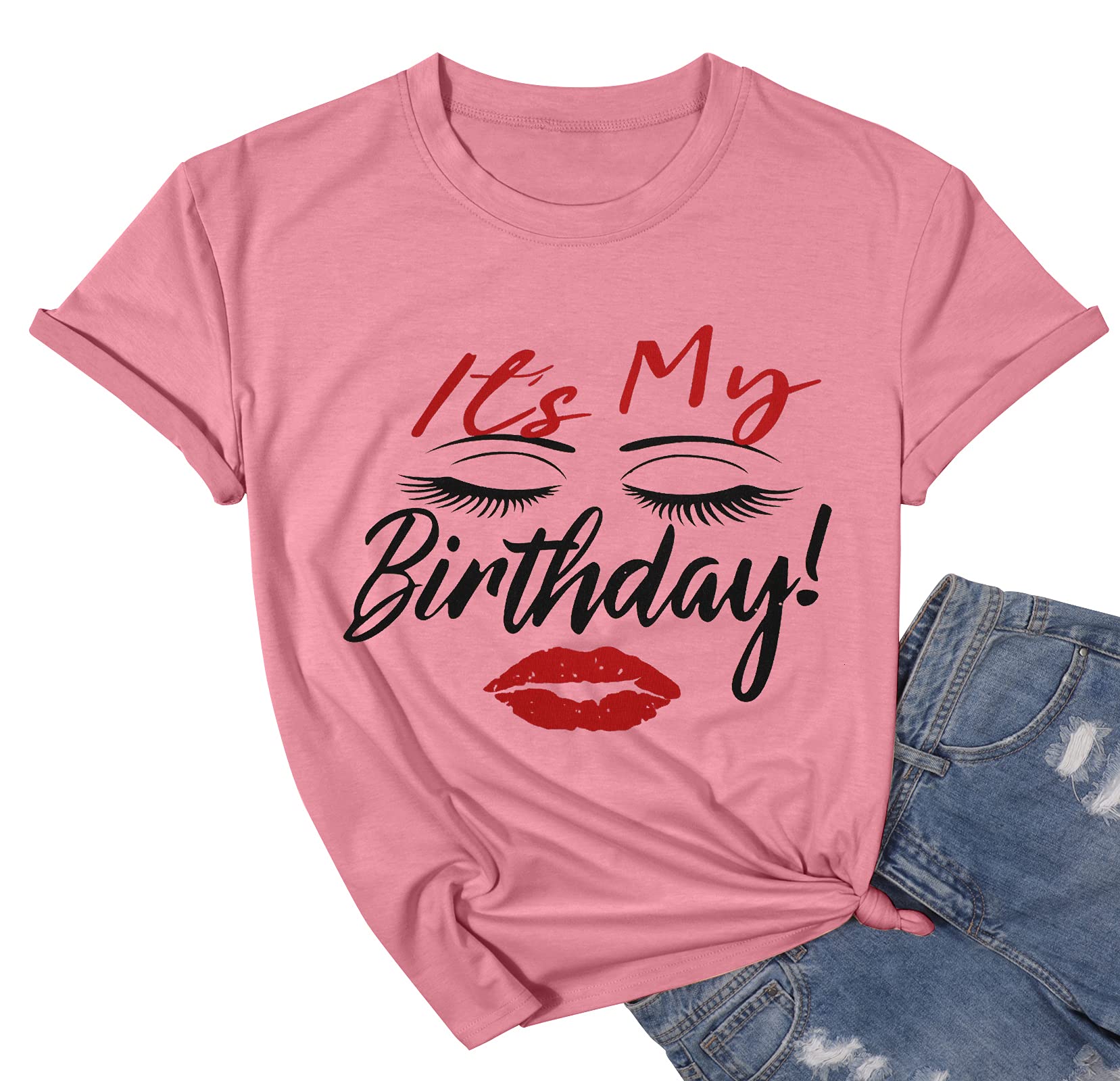 My Birthday T-Shirt for Women - Funny Graphic Birthday Tee - Short Sleeve Party Top - Perfect for Birthday Celebrations & Special Occasions