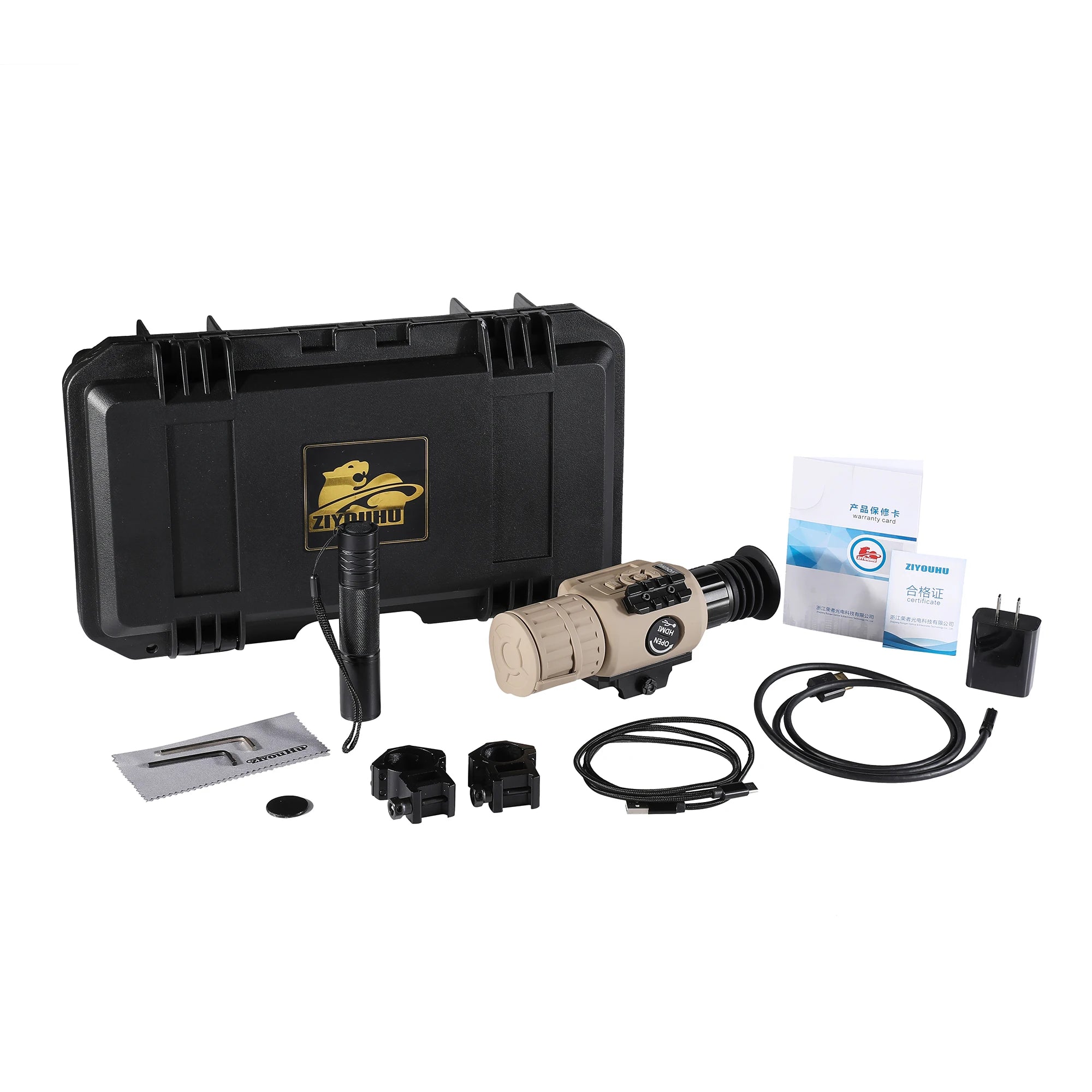 NW HTS35 Thermal Imaging Night Vision Rifle Scope for Hunting - One-Click Zero, Image & Video Recording, Reticle Adjustable - Perfect for Night Hunting, Wildlife Observation, and Tactical Shooting