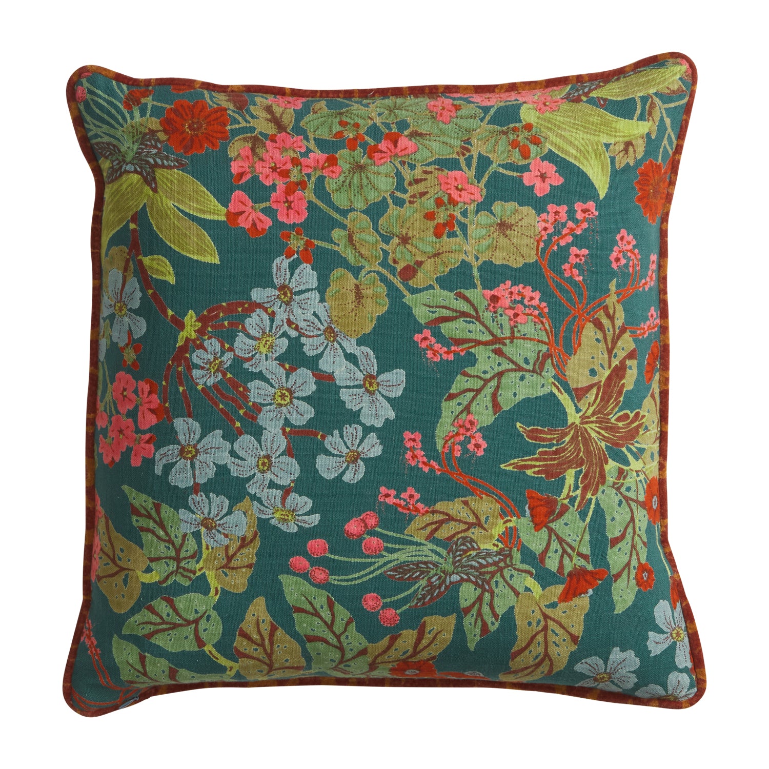 Claire Reversible Pillow Cover - Soft Jade Green Decorative Cushion for Sofa, Bed, Living Room & Home Decor