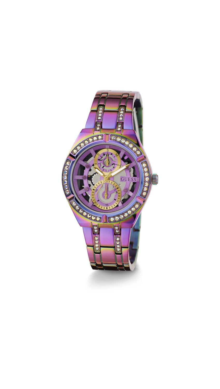 GUESS Women's 36mm Fashion Watch with Stainless Steel Band - Elegant Analog Wristwatch for Women, Perfect for Office, Party & Everyday Wear