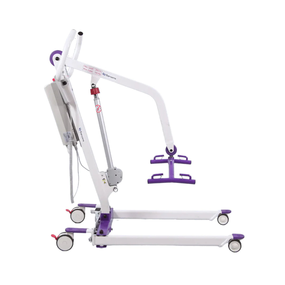 Dansons Medical PL350 Electric Patient Lift - 350 lbs Weight Capacity, Compact & Portable for Home Use - Ideal for Elderly Care, Mobility Assistance & Safe Patient Transfers