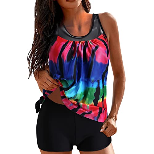 **Women's High Waisted Bathing Suit with Spaghetti Straps - Plus Size Swimwear with Shorts for Beach, Pool & Vacation | Stylish & Comfortable Beachwear**