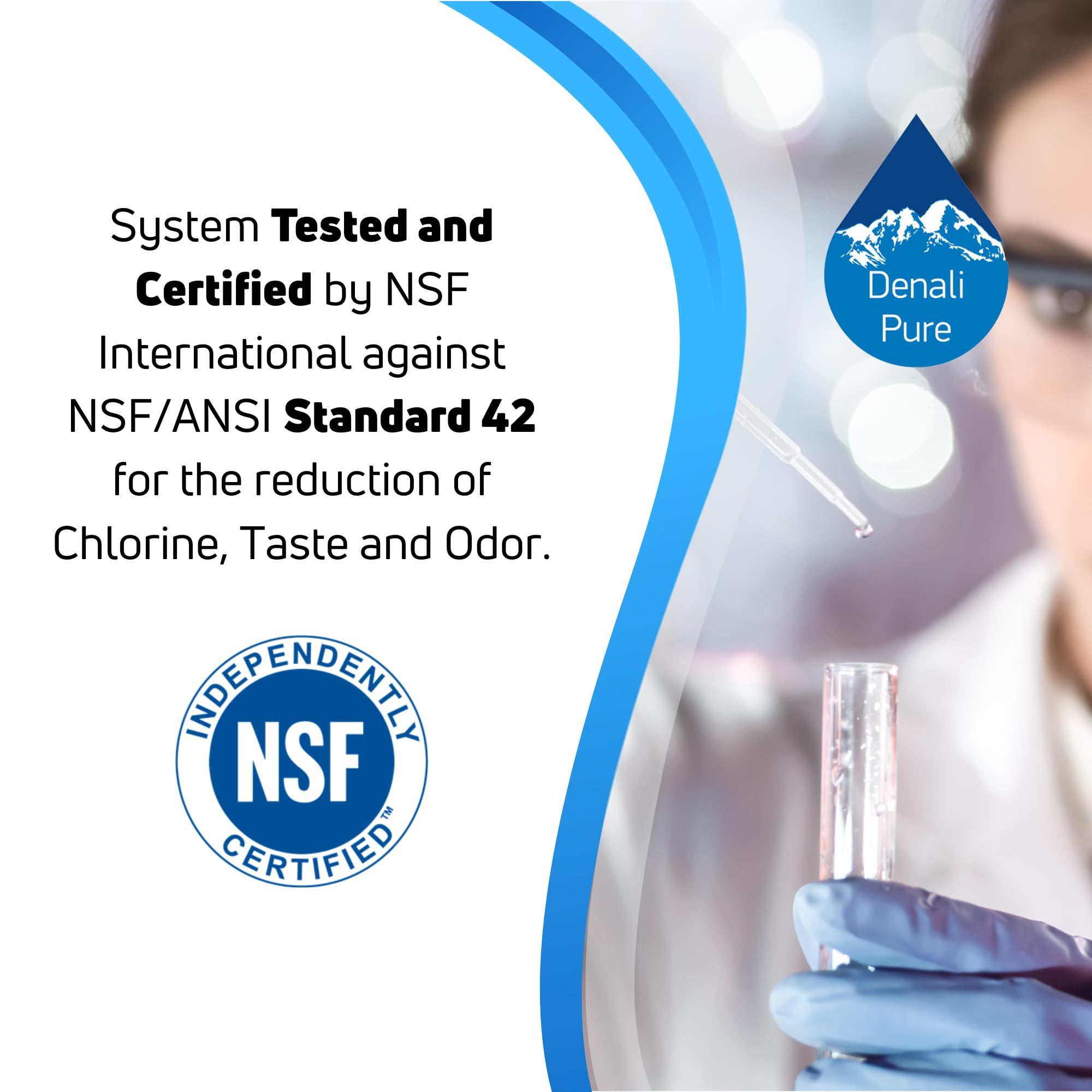 3-Pack GE GTS18SHXARSS Refrigerator Water Filter Replacement - Compatible with GE GSWF Fridge Water Cartridge | Clean & Safe Drinking Water for Home, Office & RV Use