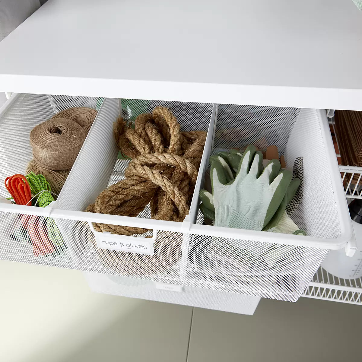 Mesh Drawer Organizer Basket Dividers - 2 Pack, Multiple Sizes for Kitchen, Bathroom & Bedroom Storage Organization