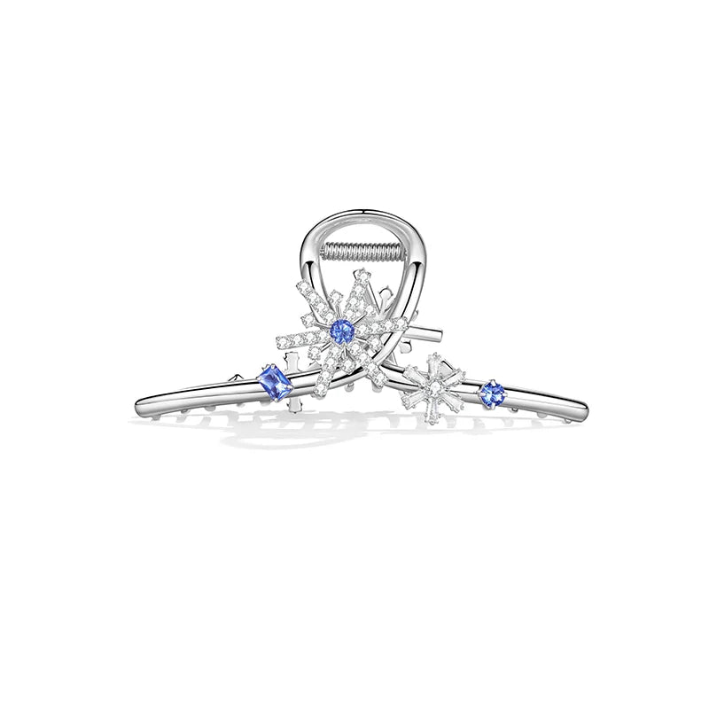 Large Crystal Hair Claw Clip - Elegant Hair Accessory for Women, Perfect for Updos, Ponytails & Everyday Hairstyles (Weddings, Parties, Work & Special Occasions)