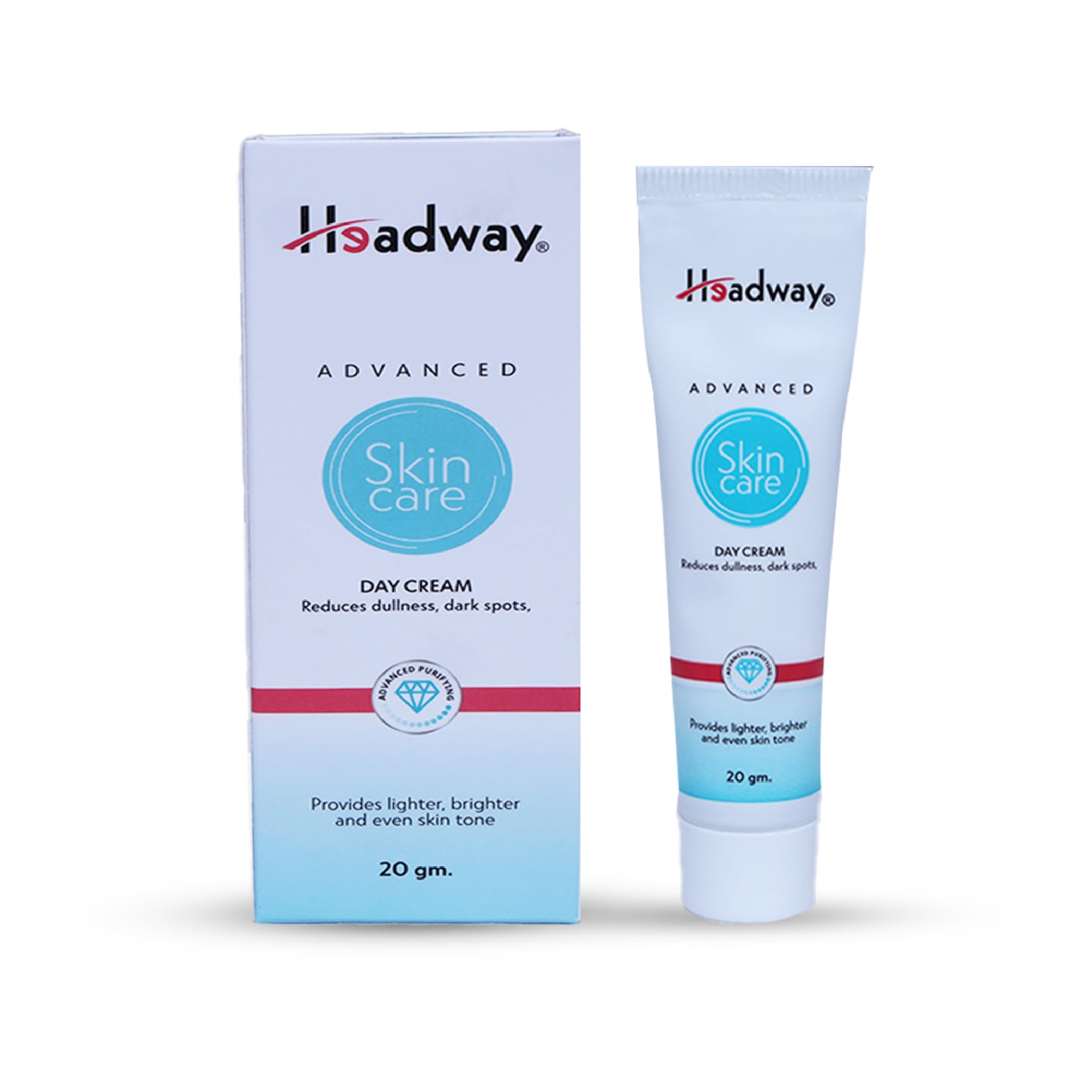 Headway Skin Care Cream for Glowing & Radiant Skin - SPF Sun Protection for Men & Women (Pack of 2) | Daily Moisturizer for Face & Body, Anti-Aging & Hydration