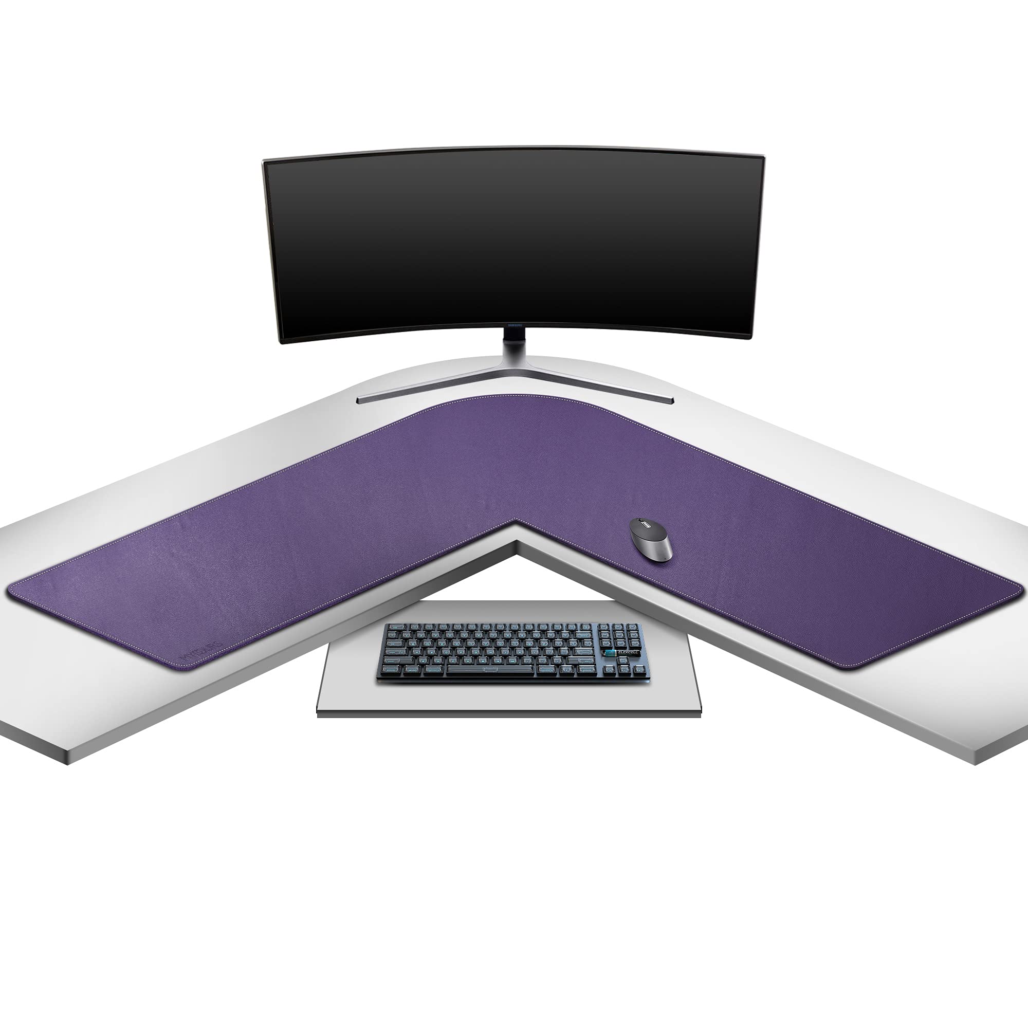 Premium L-Shaped Desk Mat - 46