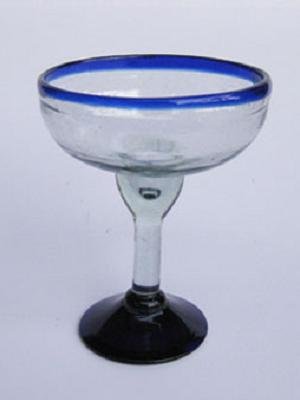 Premium 8 oz Cobalt Blue Margarita Glasses Set of 6 - Recycled Lead-Free & Toxin-Free Glassware - Perfect for Cocktail Parties, Mexican Cuisine & Home Bar Decor