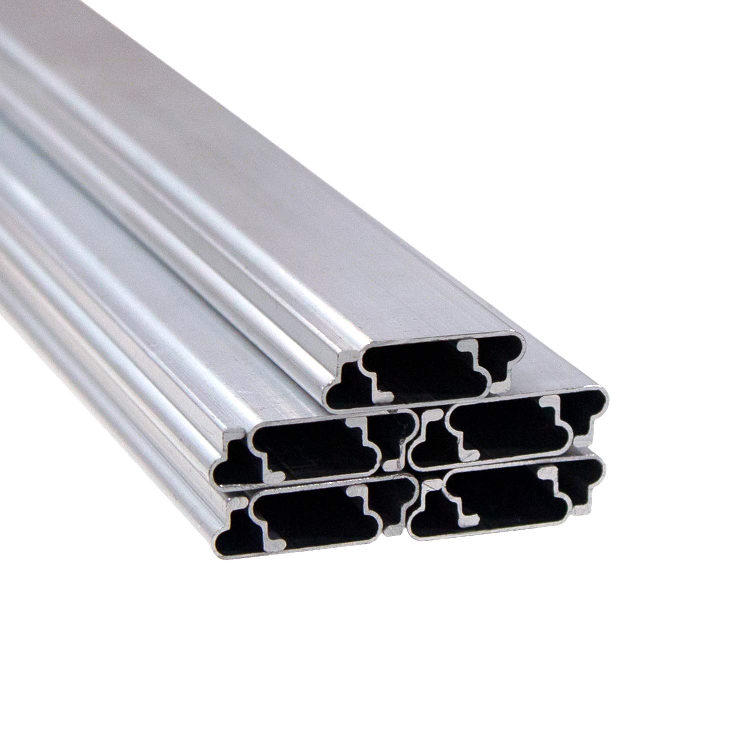 10-Pack 6.5 ft Aluminum U-Channel Lock for Greenhouses | Heavy Duty Metal Frame Channel | Perfect for Greenhouse Construction, DIY Projects & Structural Support