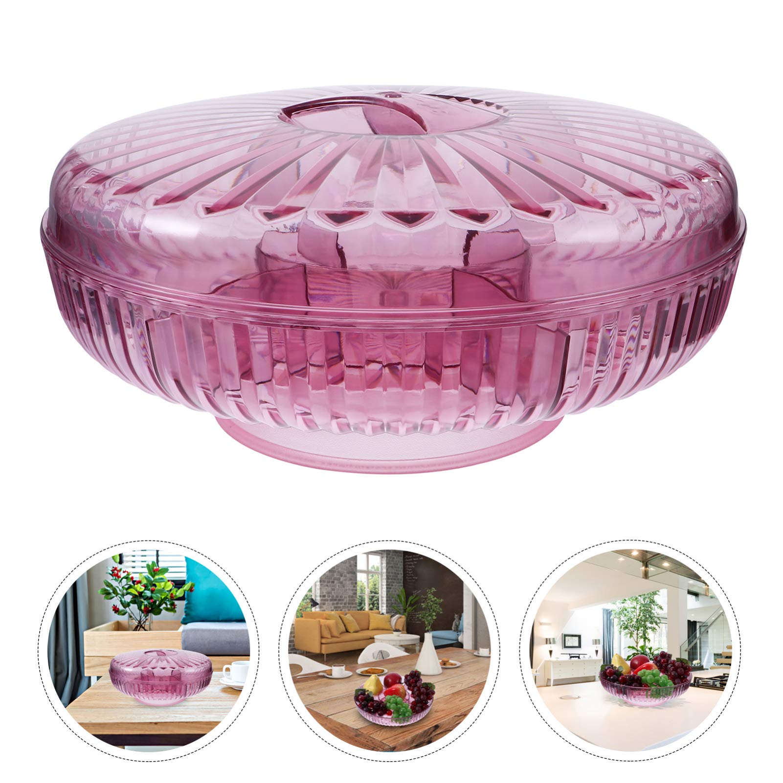 Multi-Compartment Snack Tray for Fruits, Candy & Nuts - BPA-Free Sectional Serving Dish for Parties, Picnics & Office Snacks | Durable Plastic Snack Container with Dividers