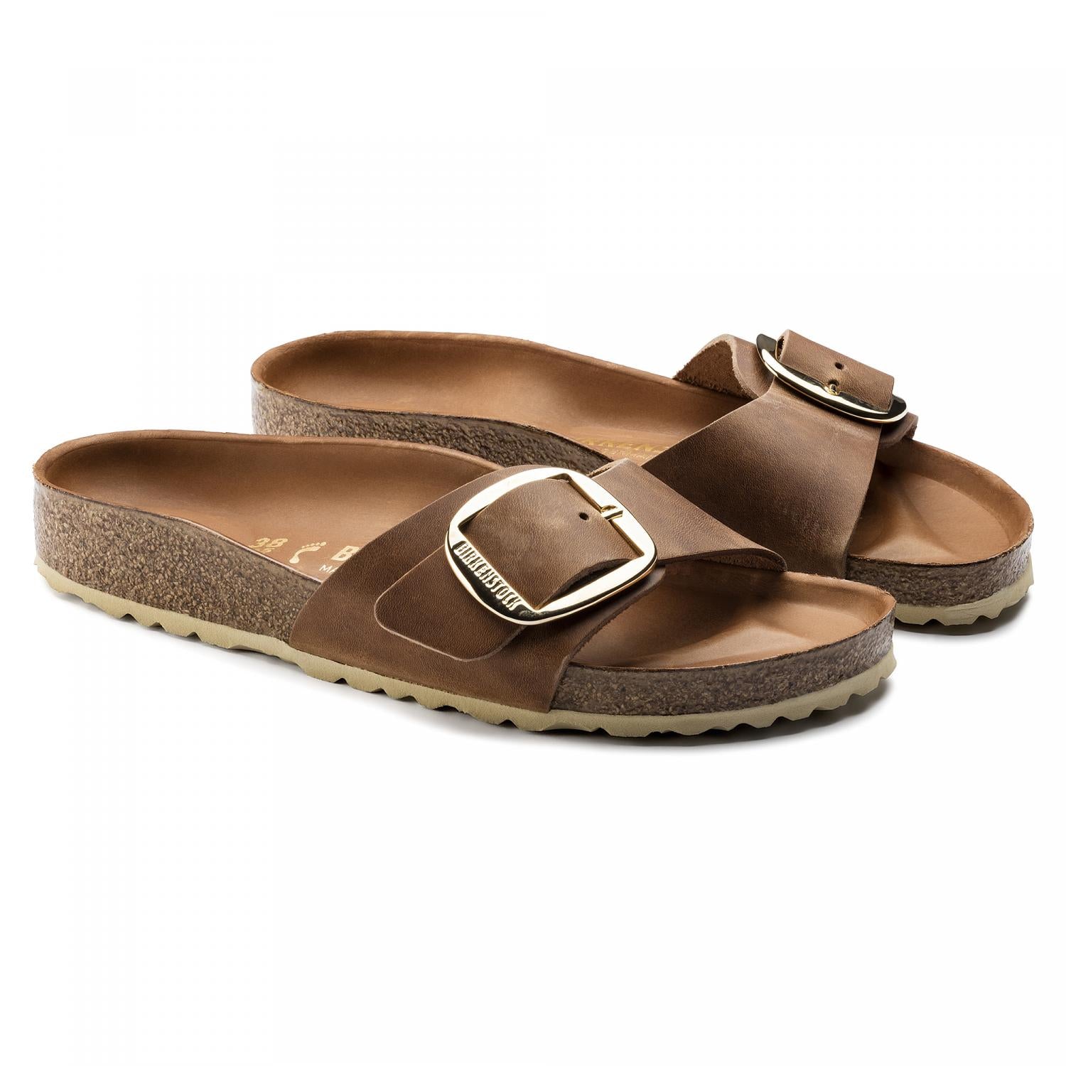 Madrid Big Buckle Sandals for Women - Comfortable Summer Slide Sandals with Adjustable Buckle | Perfect for Beach, Vacation & Casual Outfits
