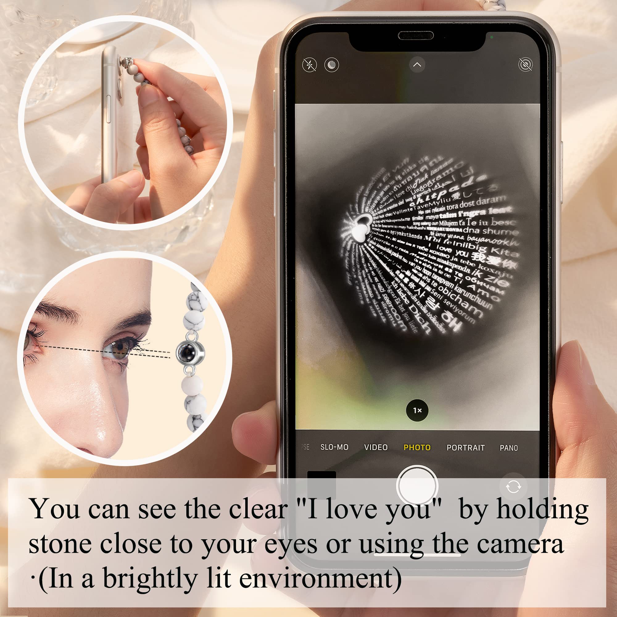 Romantic Aunis Anniversary & Valentine's Jewelry Gift Set for Couples - 'I Love You' in 100 Languages Engraved - Perfect for Him & Her - Ideal for Anniversaries, Valentine's Day & Romantic Occasions