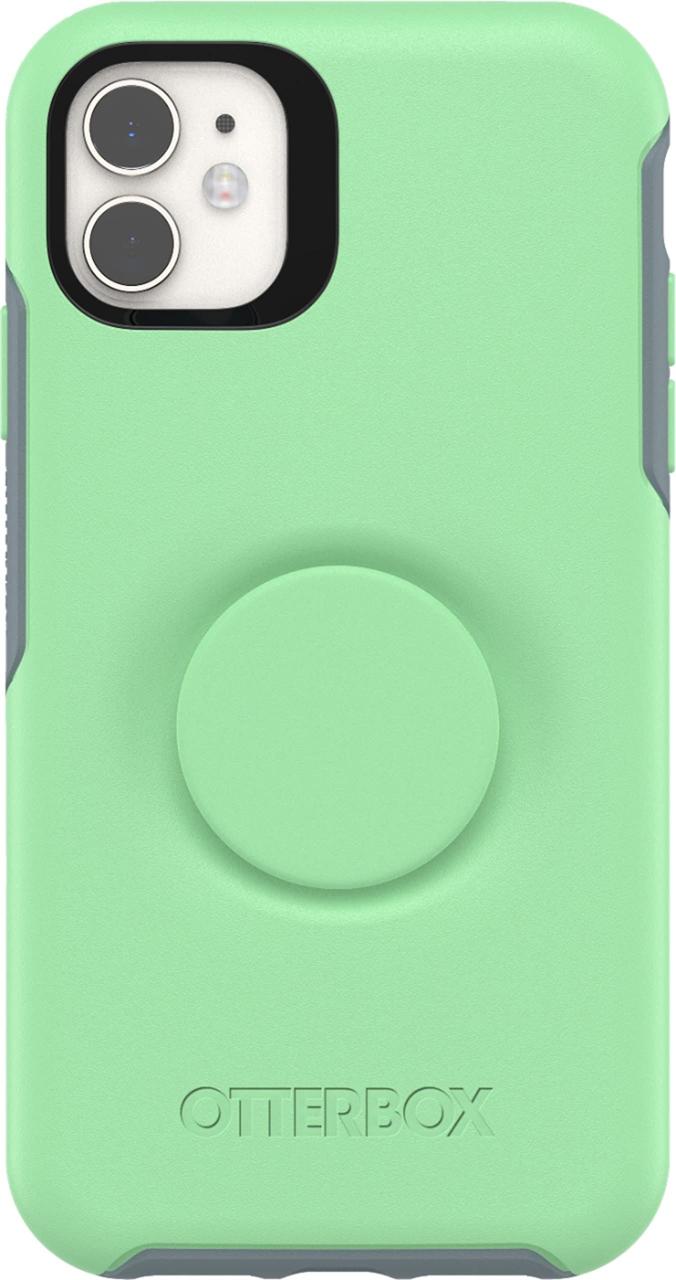 OtterBox Pop Symmetry Series Slim Protective Case for iPhone 11 & iPhone XR - Mint Green | Shockproof & Durable Phone Cover | Perfect for Everyday Use, Travel & Outdoor Activities