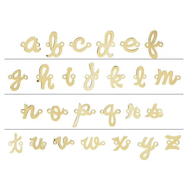 14K Yellow Gold Custom Initial Link Necklace - Personalized Name Pendant for Women - Perfect for Birthdays, Anniversaries & Everyday Elegance