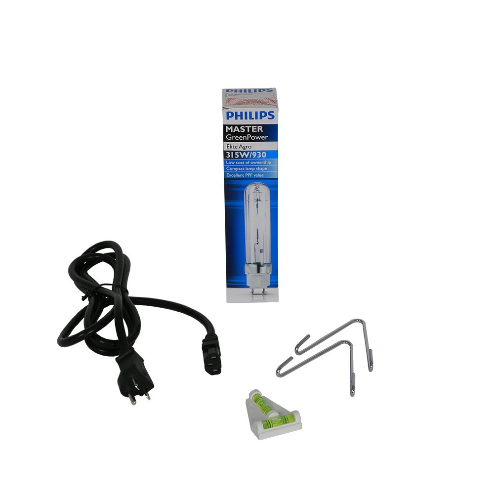 Sun System 315W LEC Grow Light Fixture with Philips Green Power CDM Lamp - Full Spectrum 3100K for Indoor Hydroponics & Greenhouse Plants | 208/240V with Internal Ballast | Perfect for Vegetables, Herbs & Flowering Plants