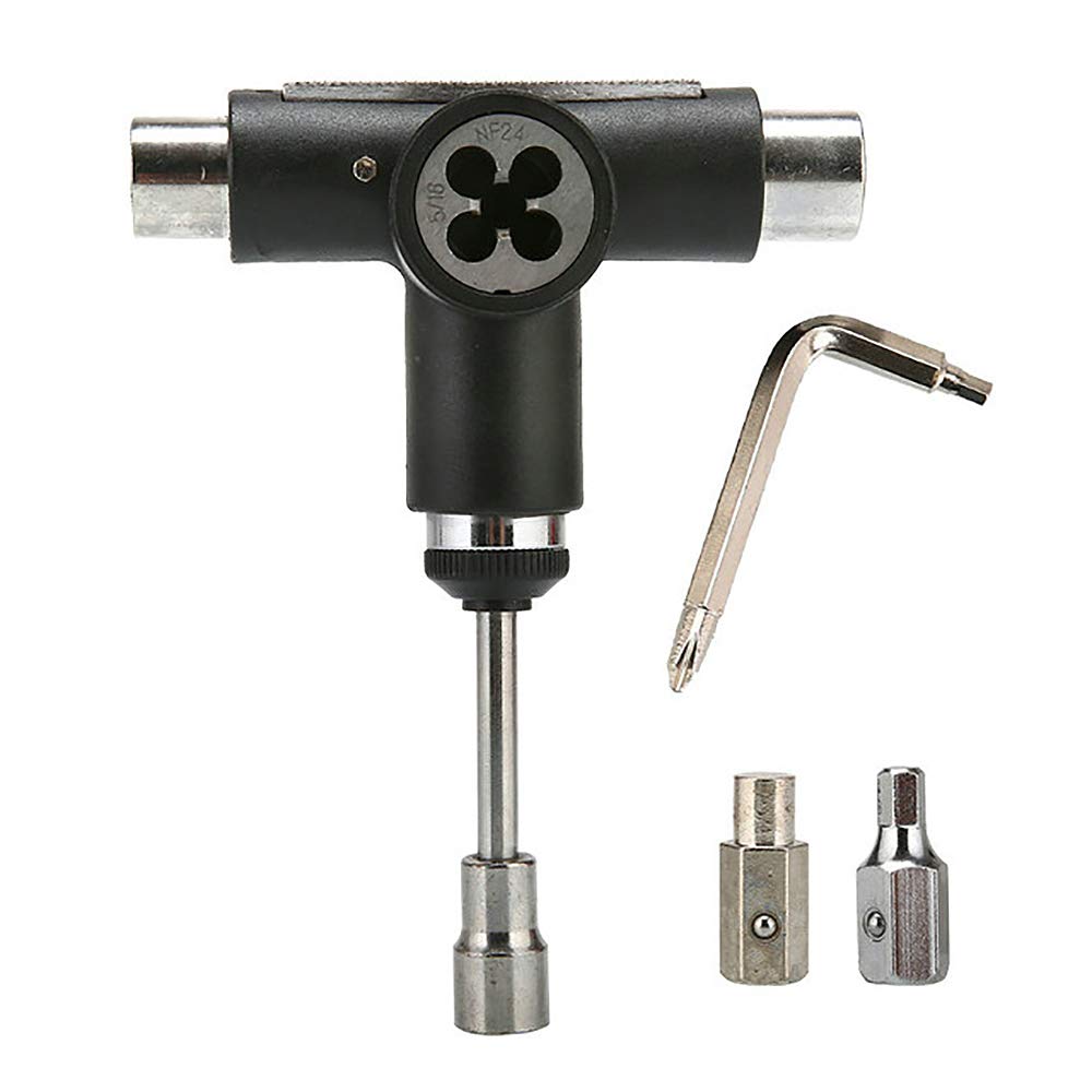 Best Skateboard Tool Kit - All-in-One Multi-Function Portable Skate T Tool for Skateboards, Scooters & Longboards | Perfect for Maintenance, Adjustments & On-the-Go Repairs