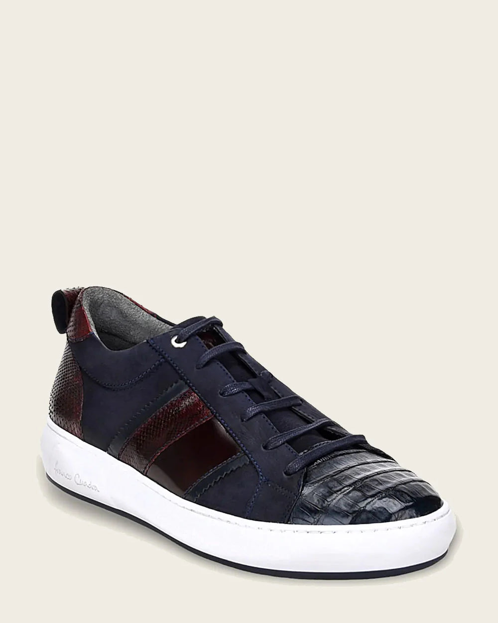 Men's Cuadra Blue Casual Fashion Caiman Sneakers - Stylish & Comfortable for Everyday Wear, Work & Outdoor Activities