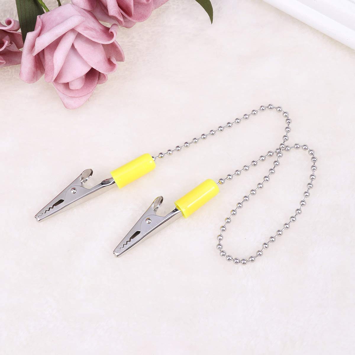 Stainless Steel Ball Chain Clips - Flexible Napkin Holder for Dining & Parties