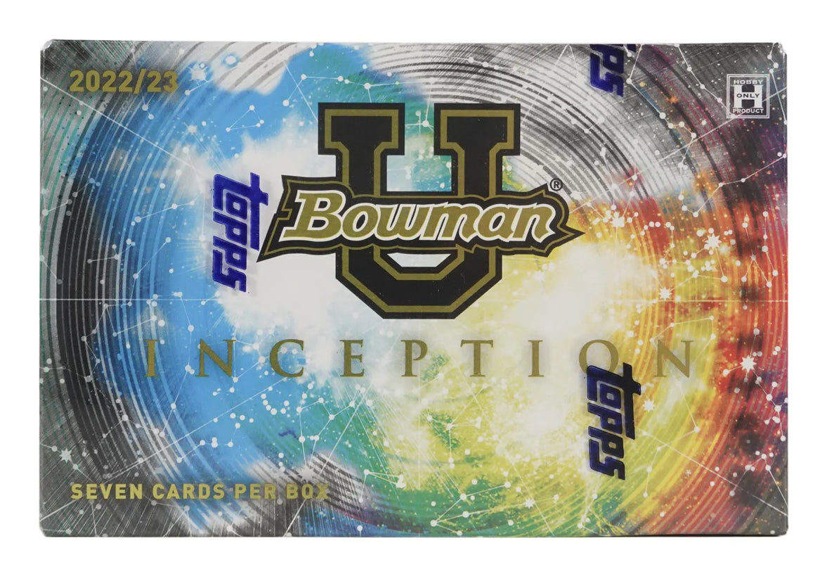2022-23 Bowman University Inception Hobby Box - Premium Baseball Trading Cards Collection for Collectors & Investors - Perfect for Trading, Gifting, and Displaying in Your Sports Memorabilia Room