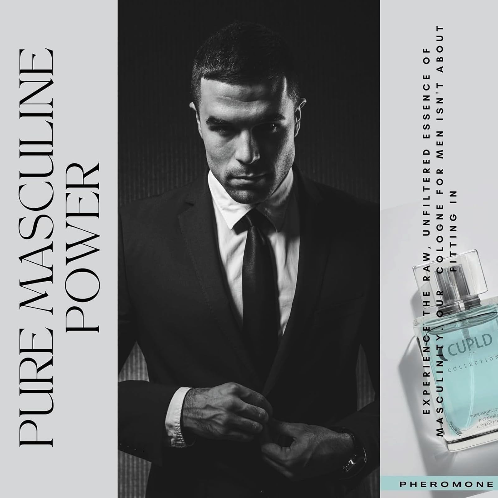 Cupld 2.0 Hypnosis Pheromone Cologne for Men - Premium Long Lasting Fragrance to Enhance Masculinity & Attraction - Perfect for Date Night, Special Occasions & Daily Confidence Boost
