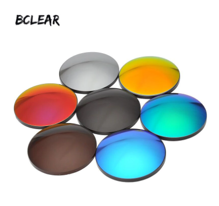 BCLEAR 1.67 High Index Polarized Mirror Sunglass Lenses - Orange Tint for Myopia, UV Protection & Glare Reduction | Perfect for Driving, Fishing & Outdoor Sports