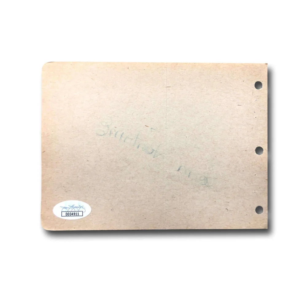 Joan Fontaine Hand Signed Album Page with JSA COA - Rare Autograph from Suspicion Actress - Perfect for Collectors, Framing, and Movie Memorabilia Displays