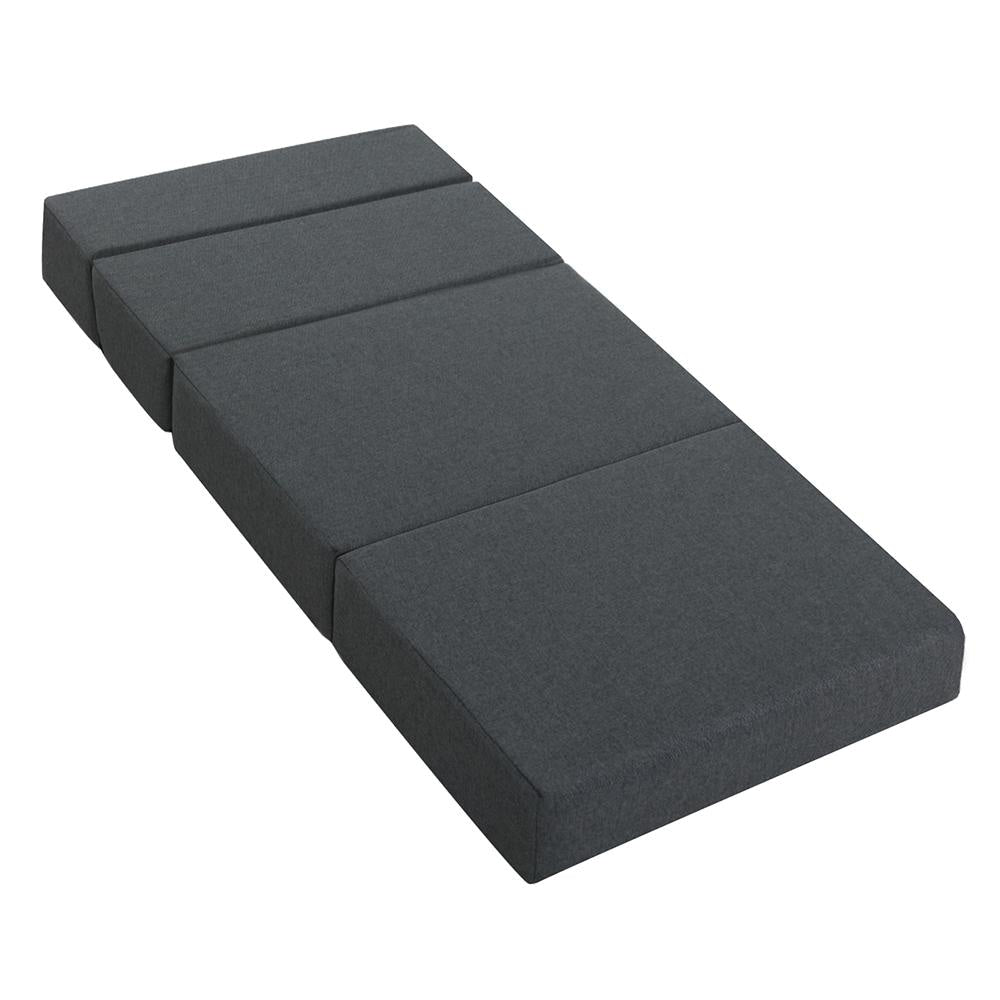 Foldable Portable Mattress for Camping & Travel - Lightweight Floor Bed Mat for Guest, Dorm, or Outdoor Use