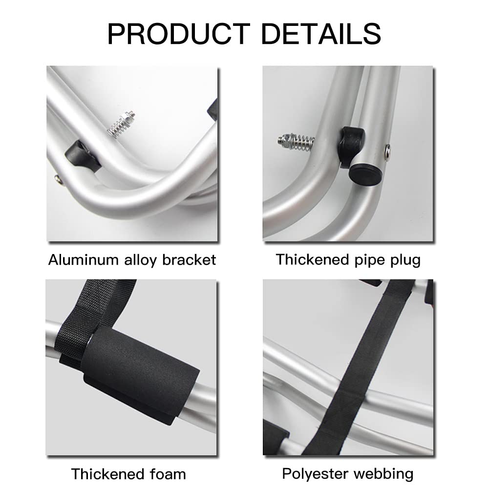 **Aluminum Alloy Kayak & Canoe Rack Stand - Heavy Duty, Foldable, Portable for Outdoor Storage & Transport - Perfect for Garage, Dock, or Beach**