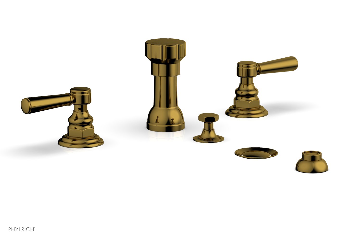HEX TRADITIONAL Four Hole Bidet Set - 500 Series Chrome Plated Brass Faucet for Bathroom & Toilet | Perfect for Modern Homes, Luxury Hotels & Spa Renovations