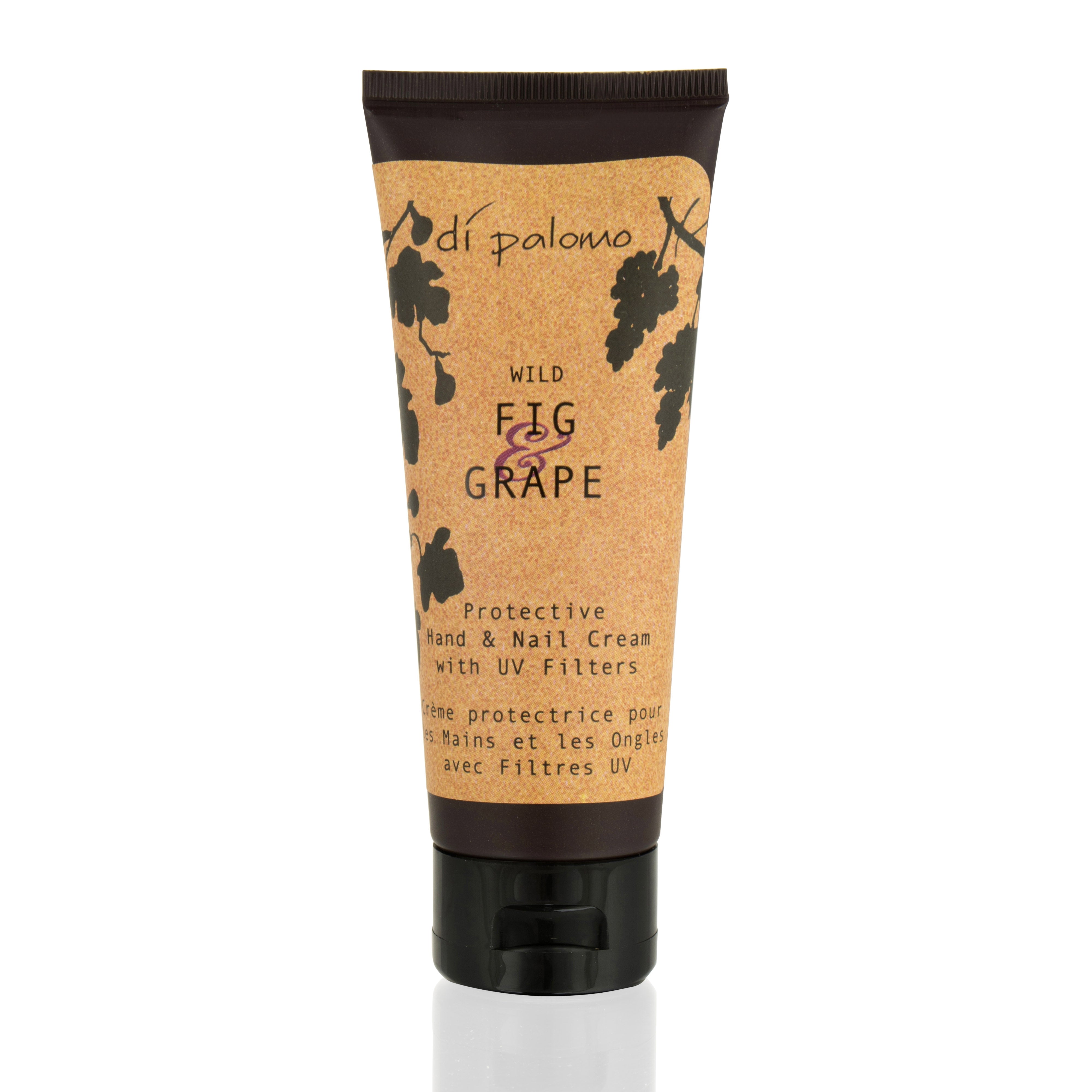 Di Palomo Wild Fig & Grape Hand & Nail Cream 75ml - Hydrating Moisturizer for Dry Skin, Cuticle Care - Perfect for Daily Use, Gifts & Travel