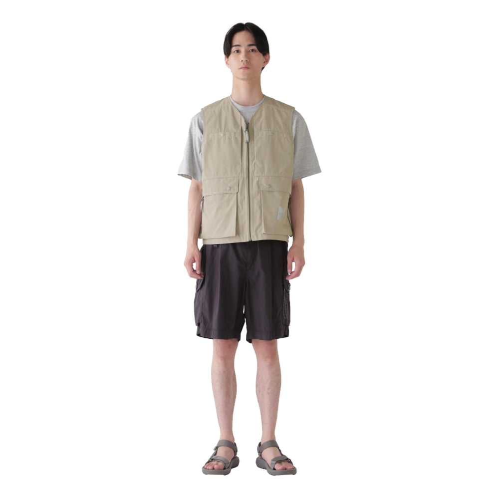 AND WANDER Tough Aramid Vest for Men (Size M) - Light Beige | Outdoor Hiking & Urban Adventure Wear
