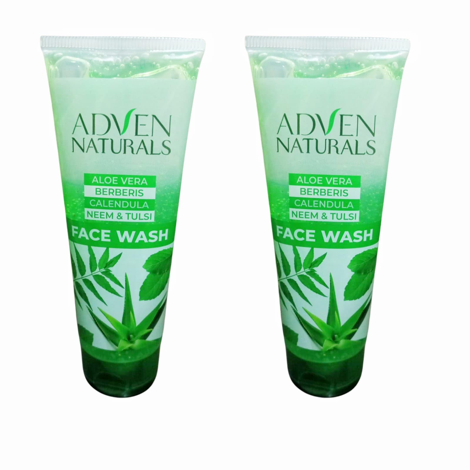 Adven Naturals Face Wash - 100gm (Pack of 2) | Gentle Cleansing for All Skin Types | Perfect for Daily Skincare Routine & Travel