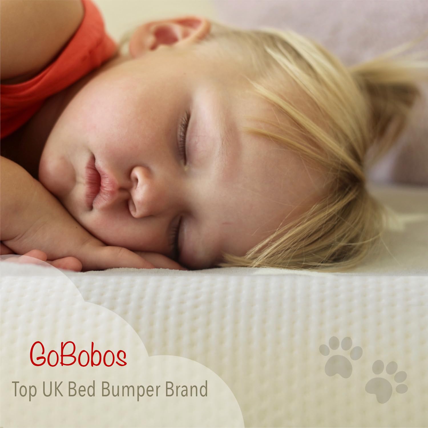 GoBobos Toddler Bed Bumper - Soft Foam Bed Guard Rail for Kids - Single Bed Safety Rail - UK Brand - Perfect for Toddler Beds, Daycare & Nursery Safety