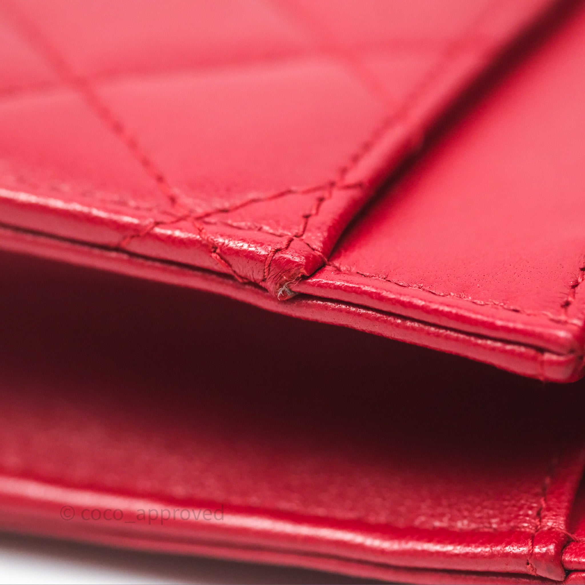 Chanel Boy Wallet on Chain WOC Red Lambskin Ruthenium Hardware - Luxury Crossbody Bag for Women, Perfect for Parties, Date Nights & Evening Events