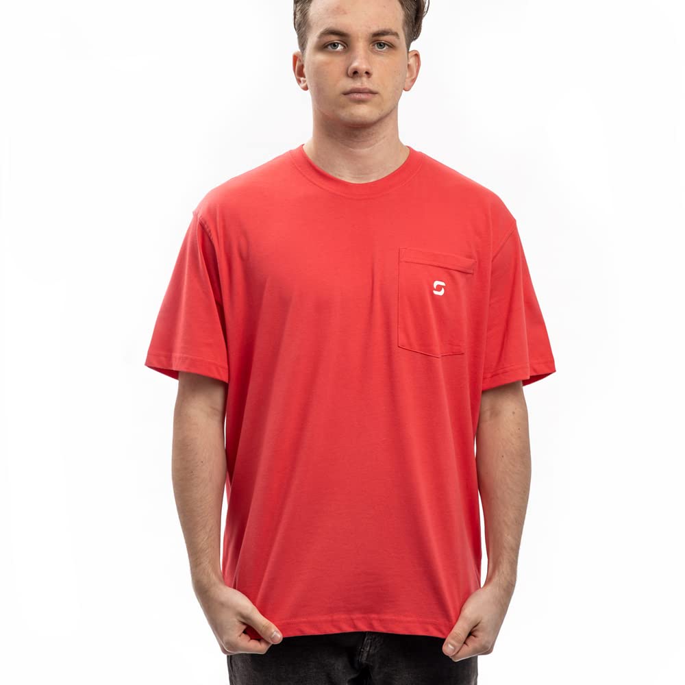 SHOHELL Men's Cotton Pocket T-Shirts Multipack - Soft Comfortable Crew Neck Tees for Casual Wear, Work & Everyday Outfits
