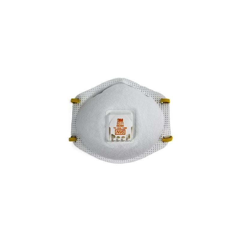 3M 8511 N95 Particulate Respirator - 10 Pack | NIOSH-Approved Dust Mask for Construction, Woodworking & DIY Projects