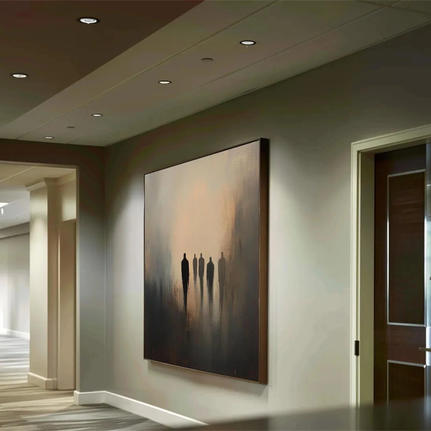 Abstract Painting #AB 270 - Modern Wall Art for Living Room, Bedroom & Office Decor | Large Canvas Artwork for Home & Commercial Spaces