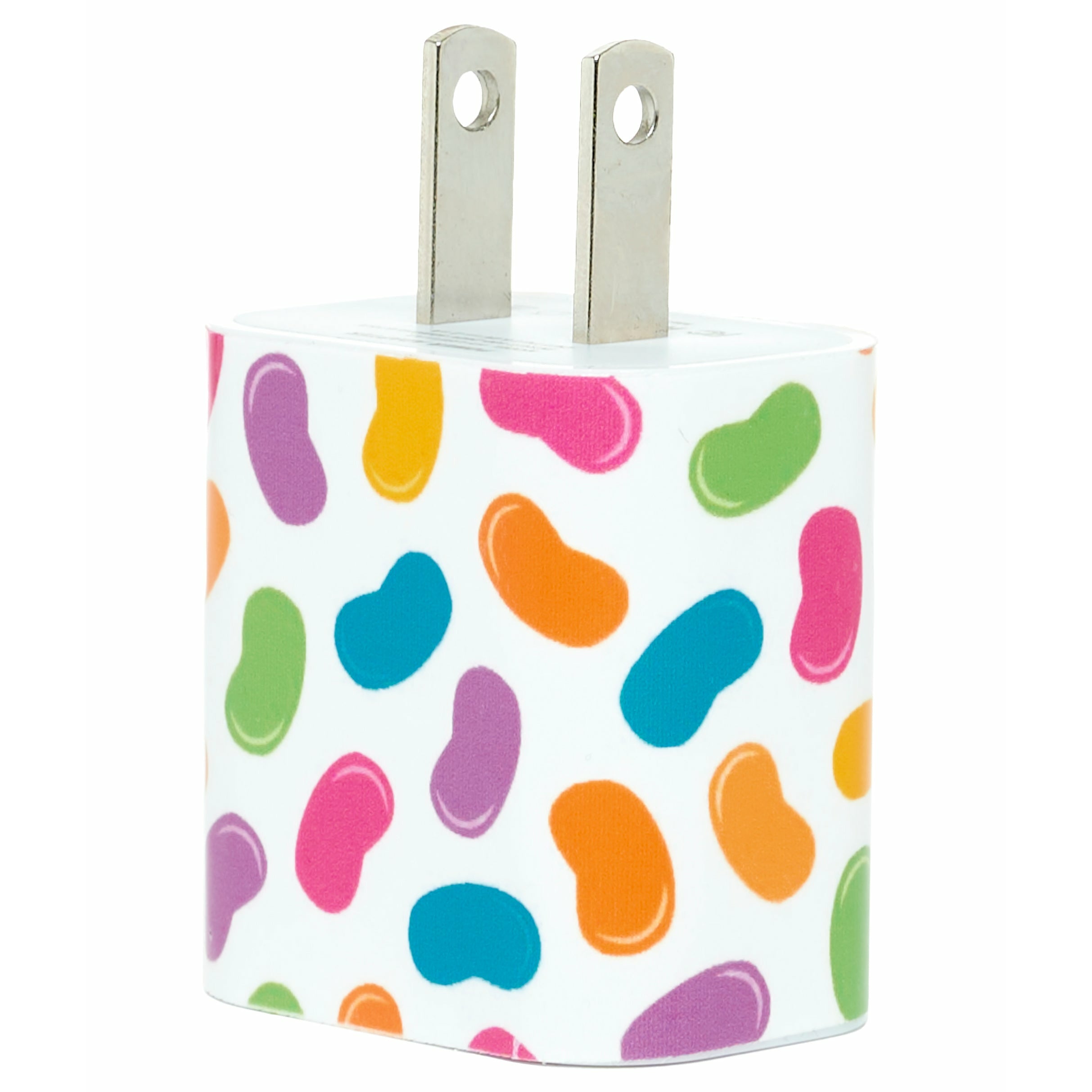 Colorful Jelly Bean Shaped Phone Charger - Fast USB Charging Cable for iPhone, Android, Samsung - Perfect for Home, Office, Travel & Gifts