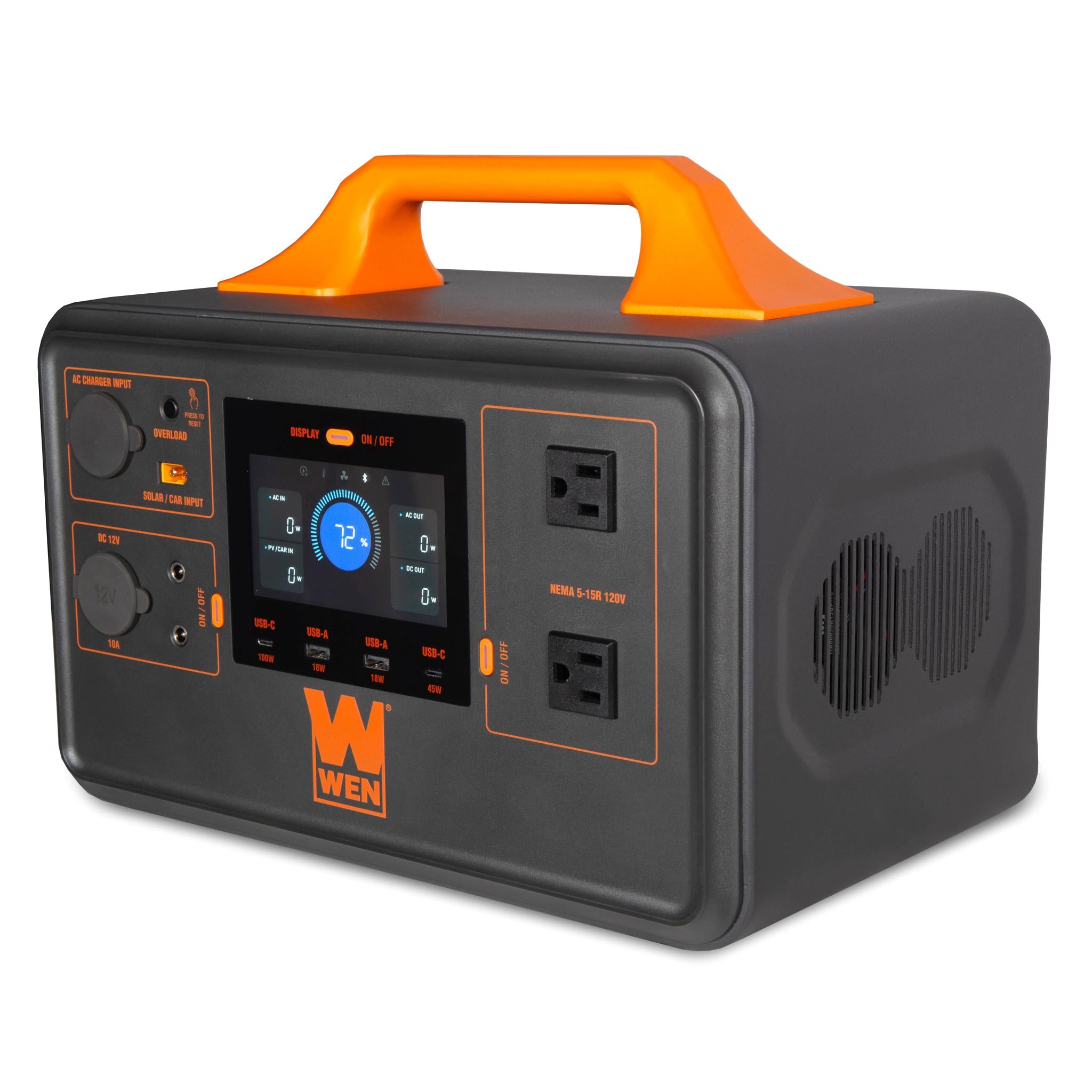 WEN PP1030i 1000W Portable Power Station - 1030Wh Lithium Battery, Pure Sine Wave Inverter, Bidirectional Charging | Emergency Backup, Camping, RV, Outdoor Adventures