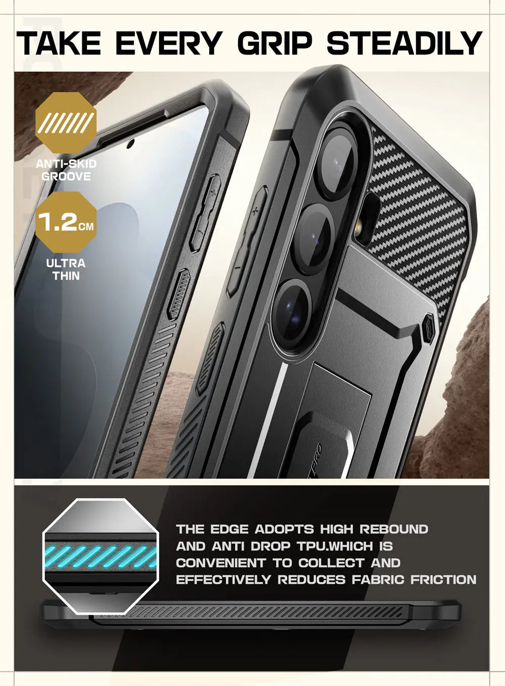 SUPCASE Galaxy S25 Plus UB Pro Military Grade Protective Case - Shockproof, Drop Proof Phone Cover for Outdoor, Work & Daily Use