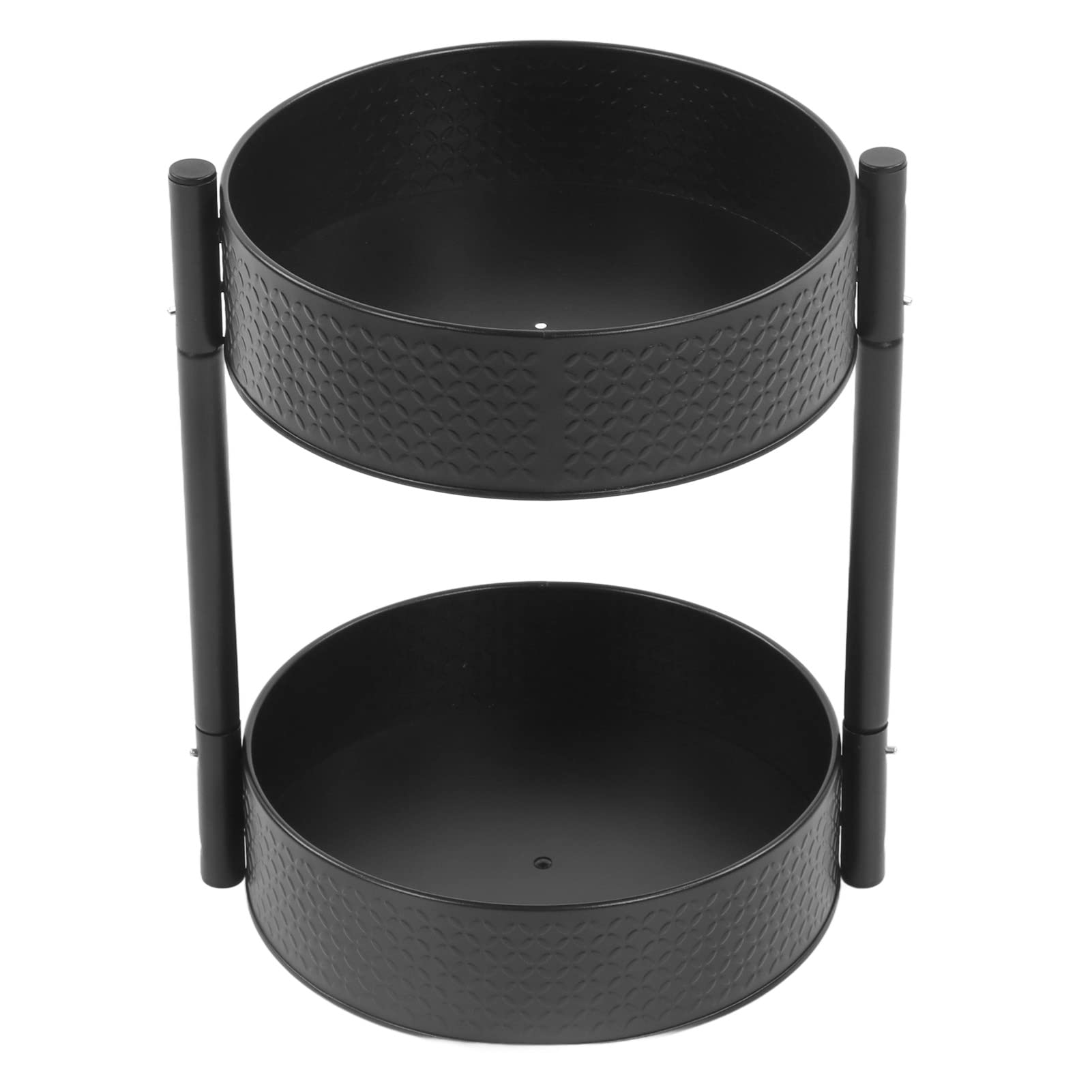 360 Degree Rotating Spice Rack Organizer - 2 Tier Countertop Seasoning Shelf with Space Saving Design | Perfect for Kitchen, Pantry & Small Space Organization