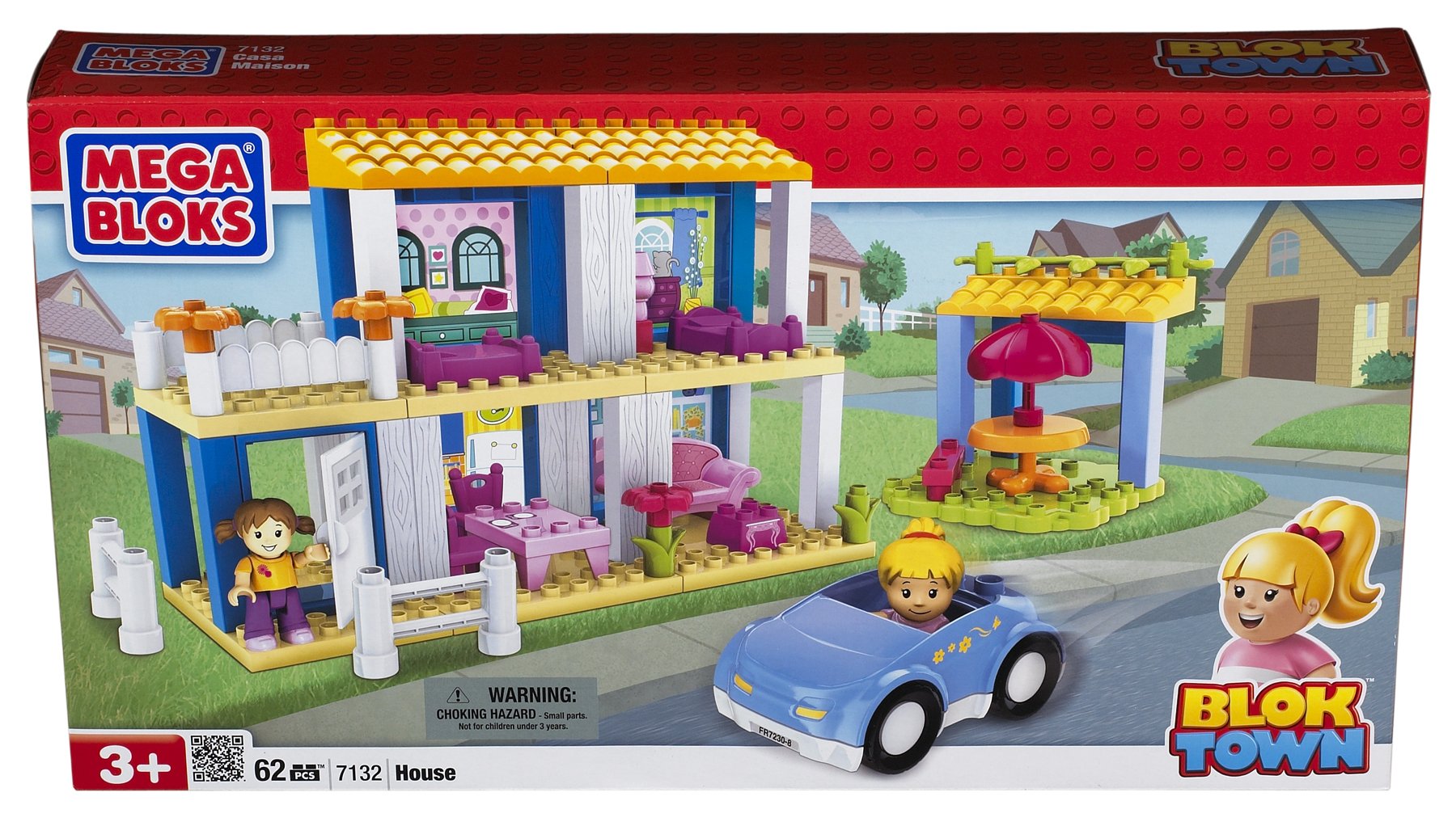Mega Bloks Building Blocks House Toy Set - Creative Construction Playset for Kids | Perfect for Indoor Play, Birthday Gifts & STEM Learning Activities