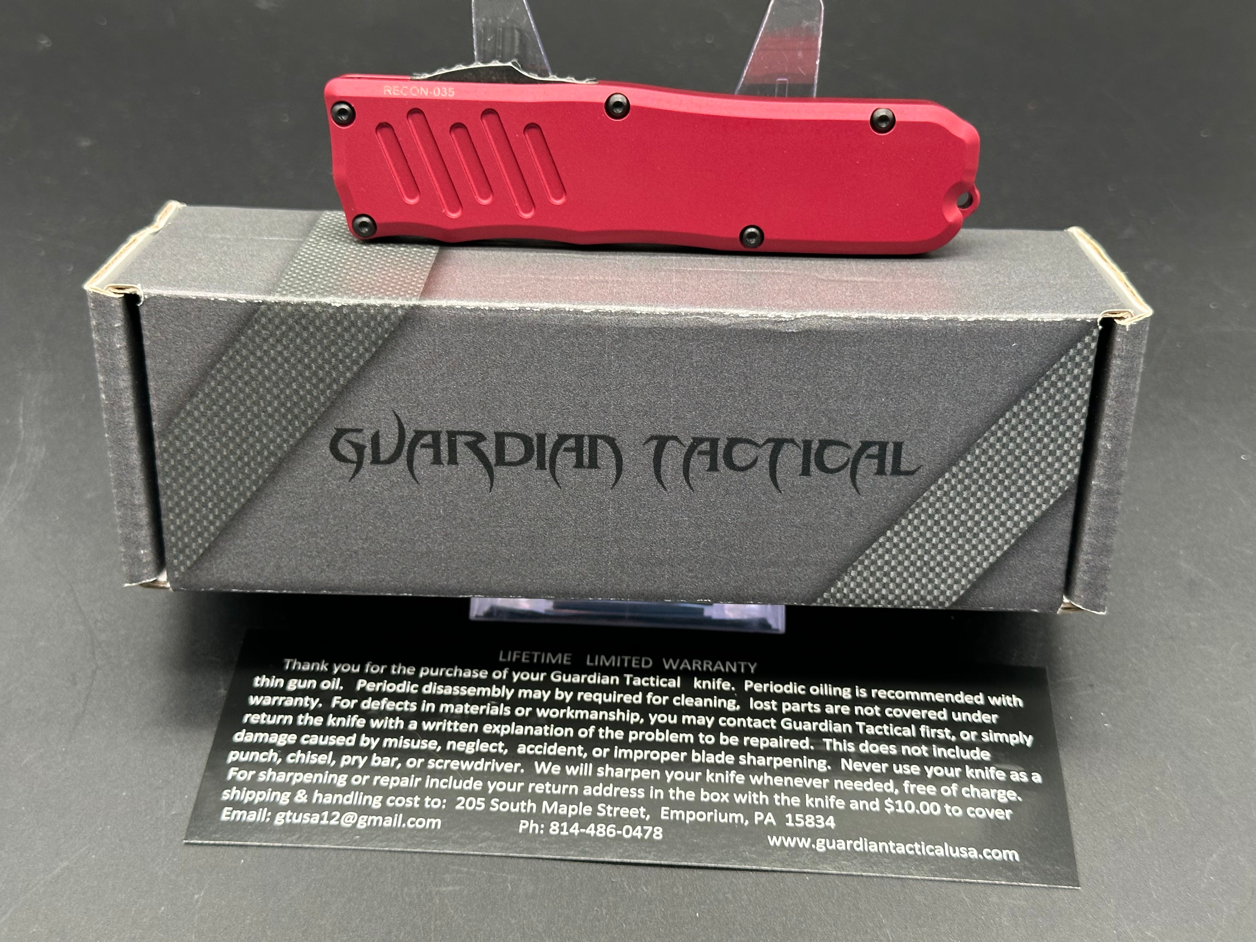 Guardian Tactical RECON 035 OTF Automatic Knife 3.3
